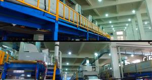 Processus de Production de bande d'aigret-revêtement de bande de papier d'aluminium et processus de fente